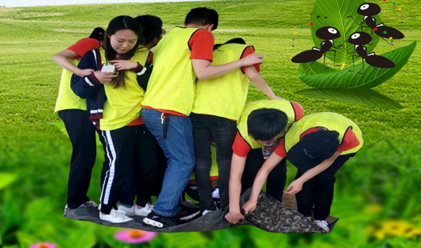 上海团建拓展项目推荐之翻叶子